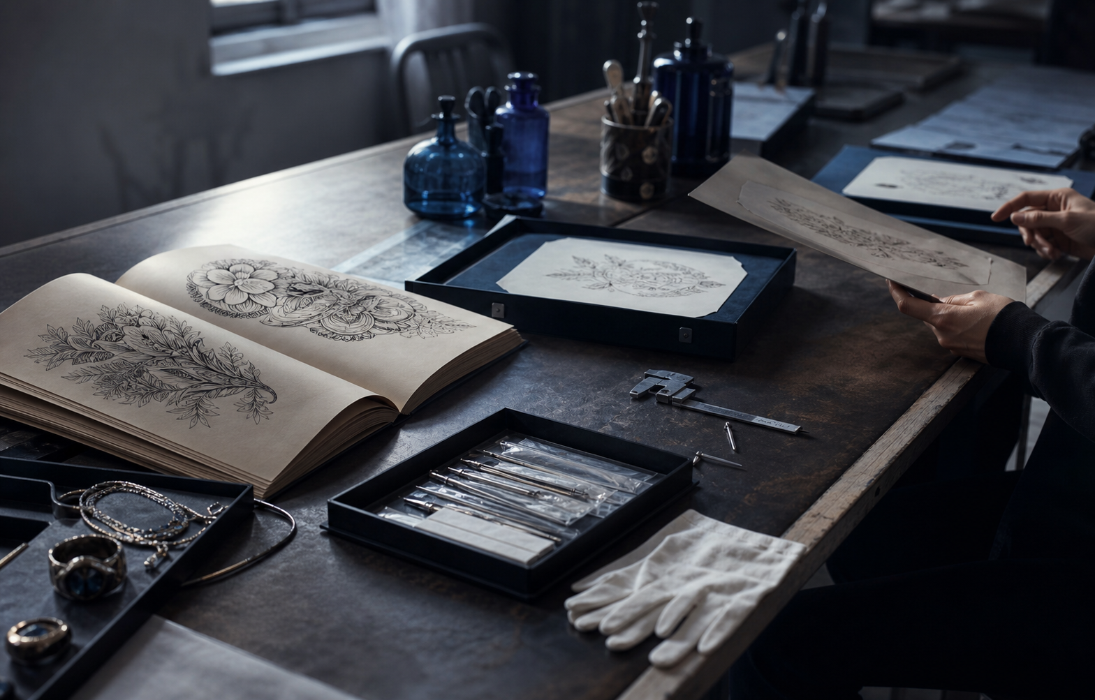 Collected atelier interior at Adorn Body Art