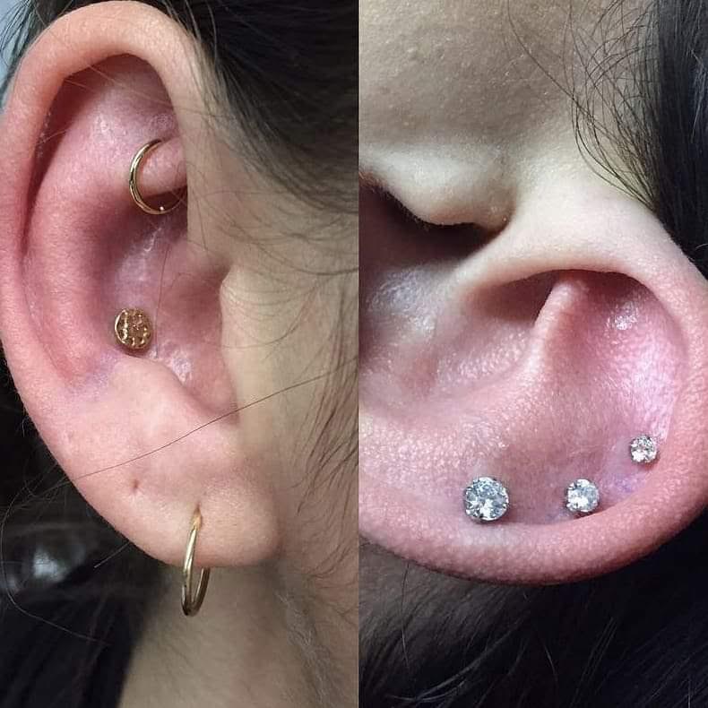 Real piercing curation by an Adorn Body Art piercer
